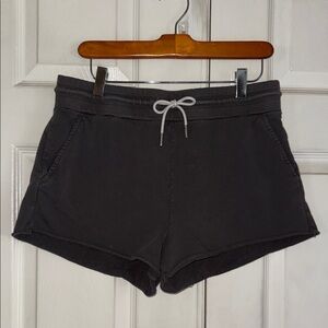Mate The Label Charcoal Gray Organic Cotton Terry Lounge Shorts